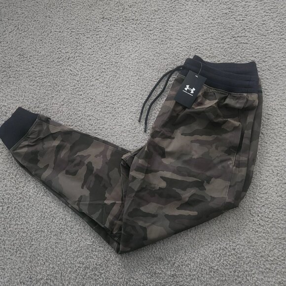 Under Armour UA Sportstyle Elite Printed Joggers 1379663 390 Green 2XL - Picture 1 of 8